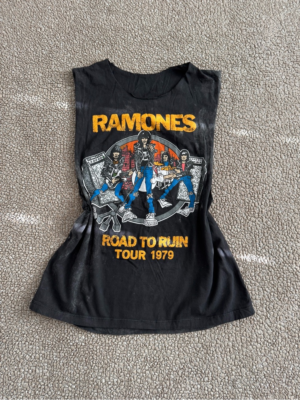 Ramones Road to Ruin Tour 1979 Graphic Unisex Muscle Tank
